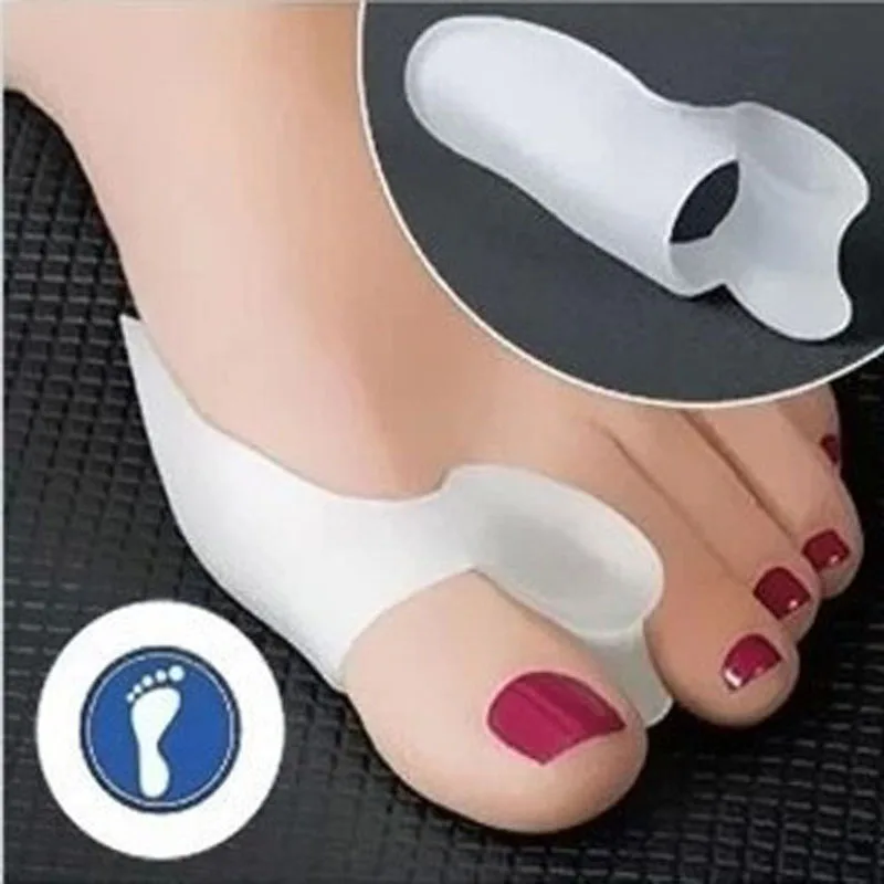 

Silicone Gel Foot Fingers Toe Separator Thumb Valgus Protector Bunion Adjuster Hallux Valgus Pro Guard Feet Care