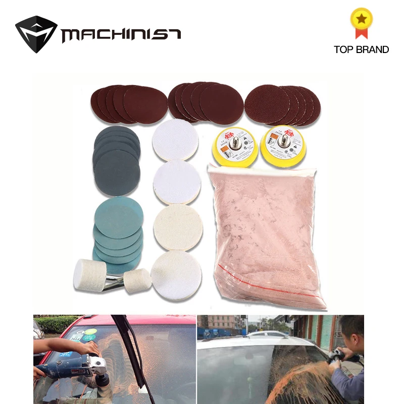34pcs Deep Scratch Clear Glass Polishing Kit 8oz Cerium Oxide + Sandblast + Wool Polishing Pad + Felt
34pcs Deep Scratch Clear Glass Polishing Kit 8oz Cerium Oxide + Sandblast + Wool Polishing Pad + Felt
