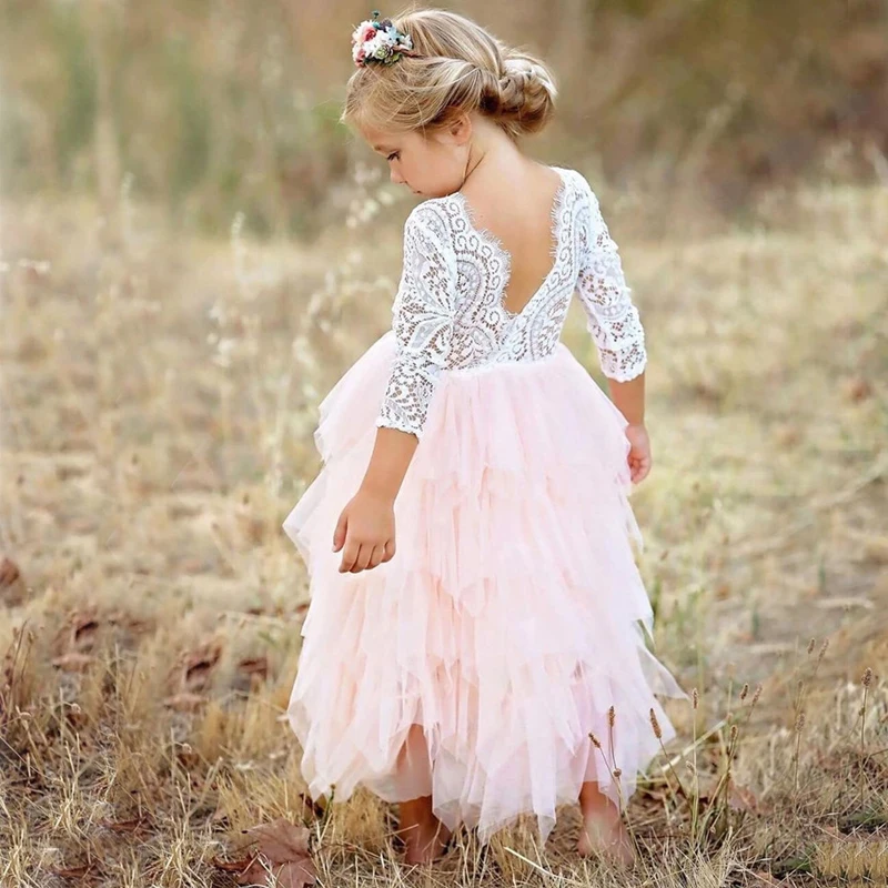 Autumn Lace Layered Cake Dress Little Princess Winter V-back Flower Dresses Christmas Girls Party Clothing roupa bebes infantil
Autumn Lace Layered Cake Dress Little Princess Winter V-back Flower Dresses Christmas Girls Party Clothing roupa bebes infantil
