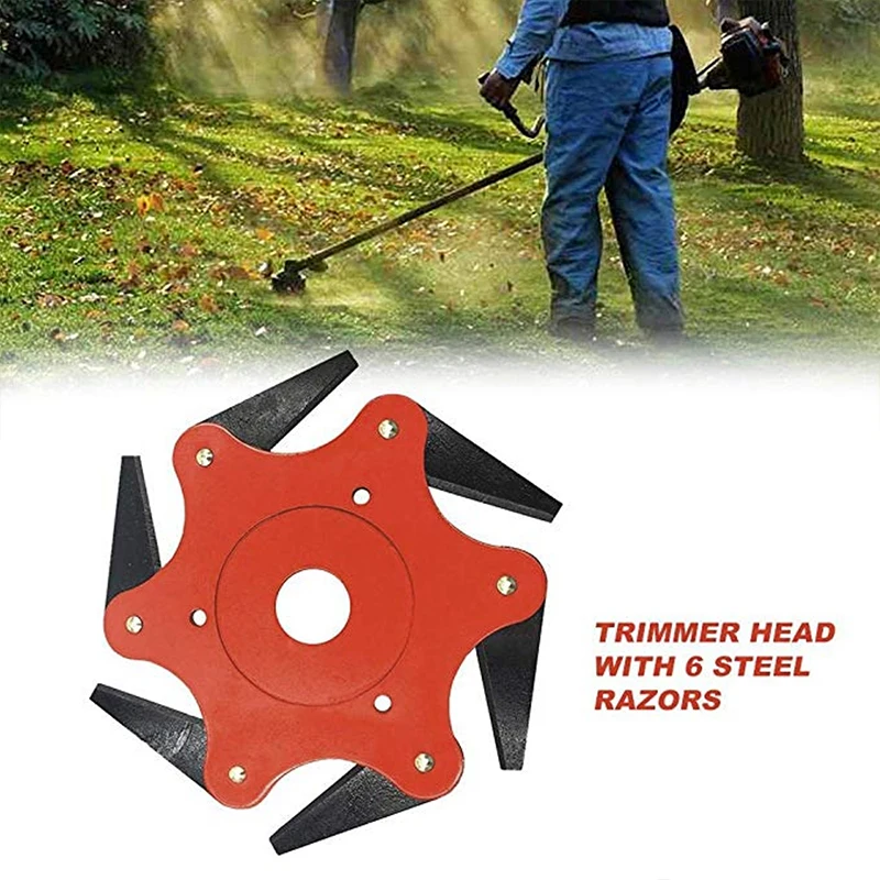 6 Steel Razor Manganese Stee Trimmer Head String Trimmers Garden Tools Durable Updated Agricultural Use
6 Steel Razor Manganese Stee Trimmer Head String Trimmers Garden Tools Durable Updated Agricultural Use