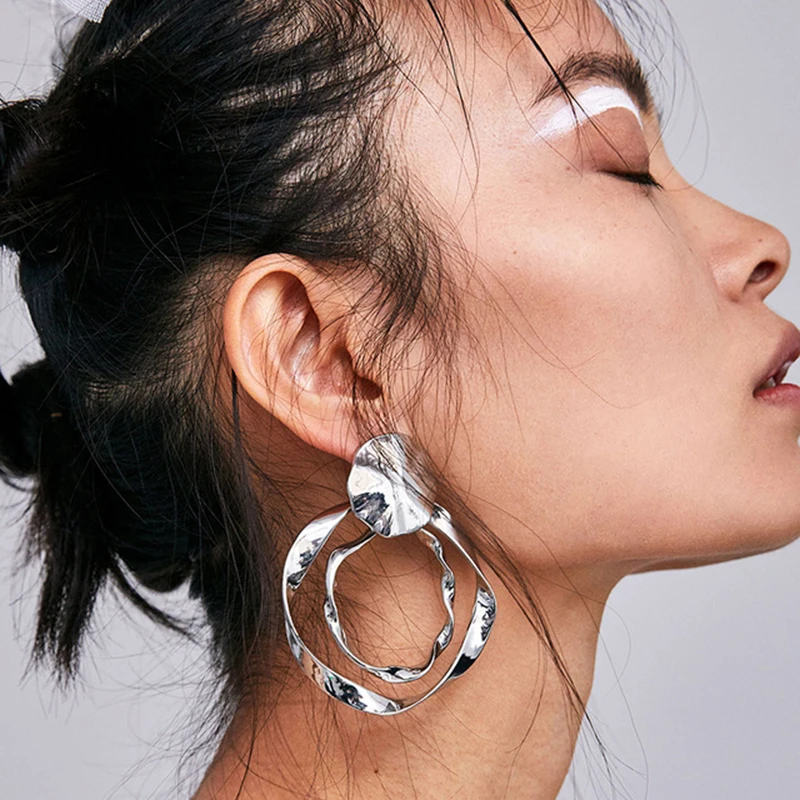 PPG&PGG 2018 Brand Big Metal Irregular Drop Earrings Punk Style Fashion Jewelry for Women ZA Design Statement Earring Wholesale
PPG&PGG 2018 Brand Big Metal Irregular Drop Earrings Punk Style Fashion Jewelry for Women ZA Design Statement Earring Wholesale