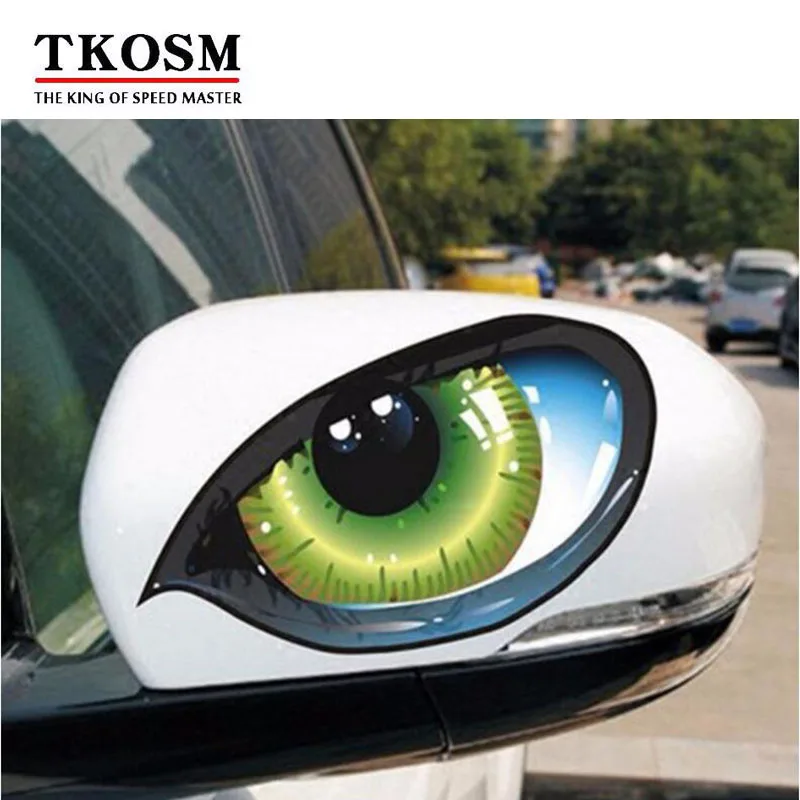 TKOSM 2Pcs 3D Stereo Reflective Cat Eyes Car Sticker Car Auto Side Fender Eye Stickers Adhesive Creative Rearview Mirror Decal
TKOSM 2Pcs 3D Stereo Reflective Cat Eyes Car Sticker Car Auto Side Fender Eye Stickers Adhesive Creative Rearview Mirror Decal