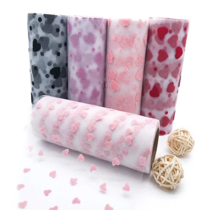 15cm 9.2m/roll Love Flocking Net Yarn Table Was Ornanmented with Cloth Tulle Roll Spool Craft Party Wedding Christmas Decoration
15cm 9.2m/roll Love Flocking Net Yarn Table Was Ornanmented with Cloth Tulle Roll Spool Craft Party Wedding Christmas Decoration