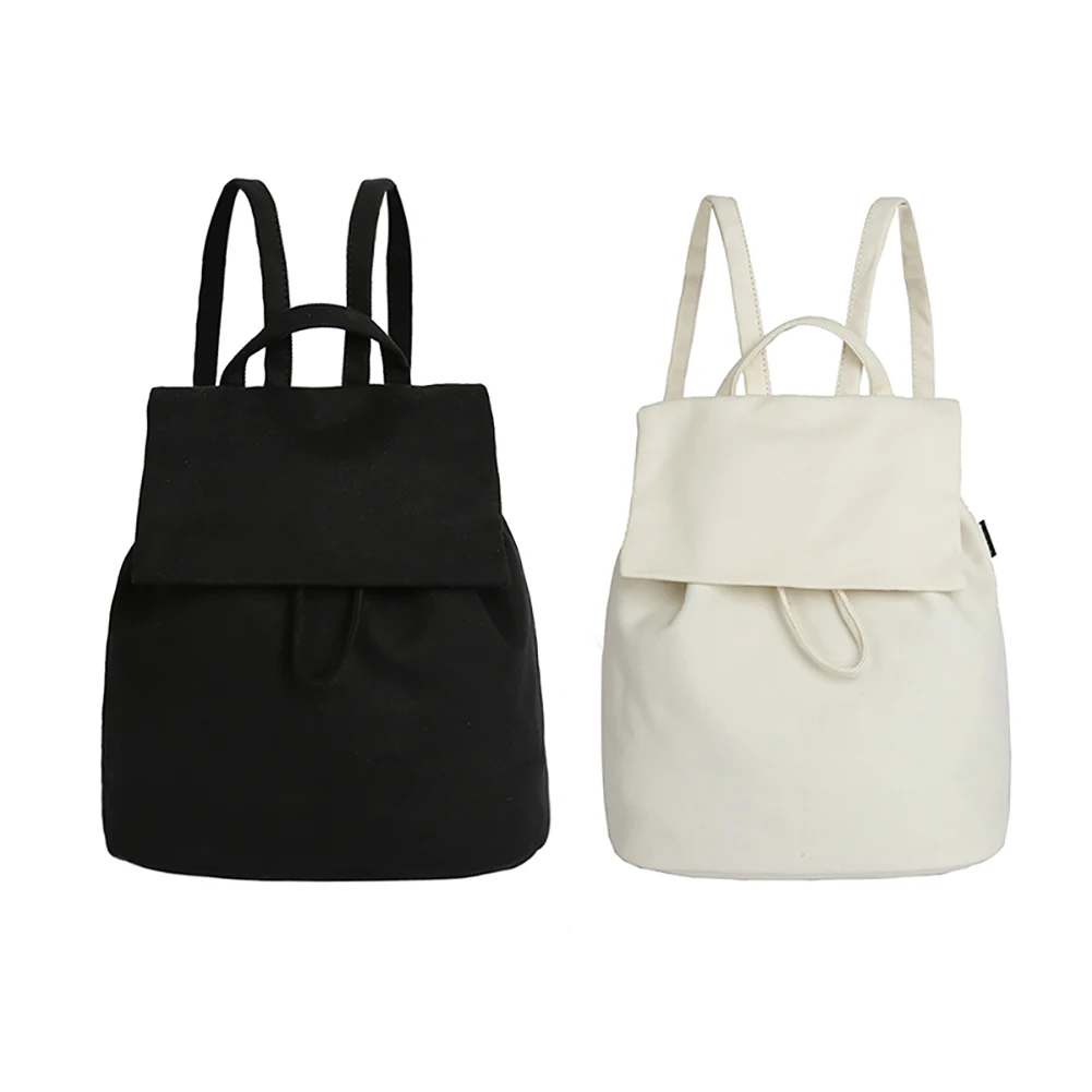 Solid Color Canvas Drawstring Women Travel Backpack Shoulders Bag Large Capacity Waterproof Black White School Backpack
Solid Color Canvas Drawstring Women Travel Backpack Shoulders Bag Large Capacity Waterproof Black White School Backpack