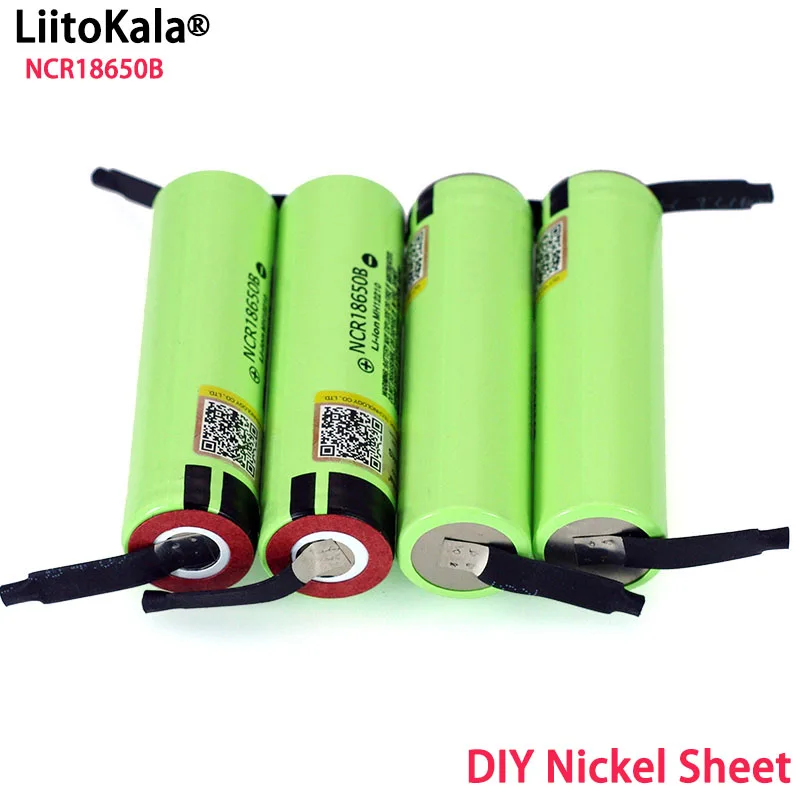 Liitokala New Original 18650 NCR18650B Rechargeable Li-ion battery 3.7V 3400mAh batteries DIY Nickel Sheet
Liitokala New Original 18650 NCR18650B Rechargeable Li-ion battery 3.7V 3400mAh batteries DIY Nickel Sheet