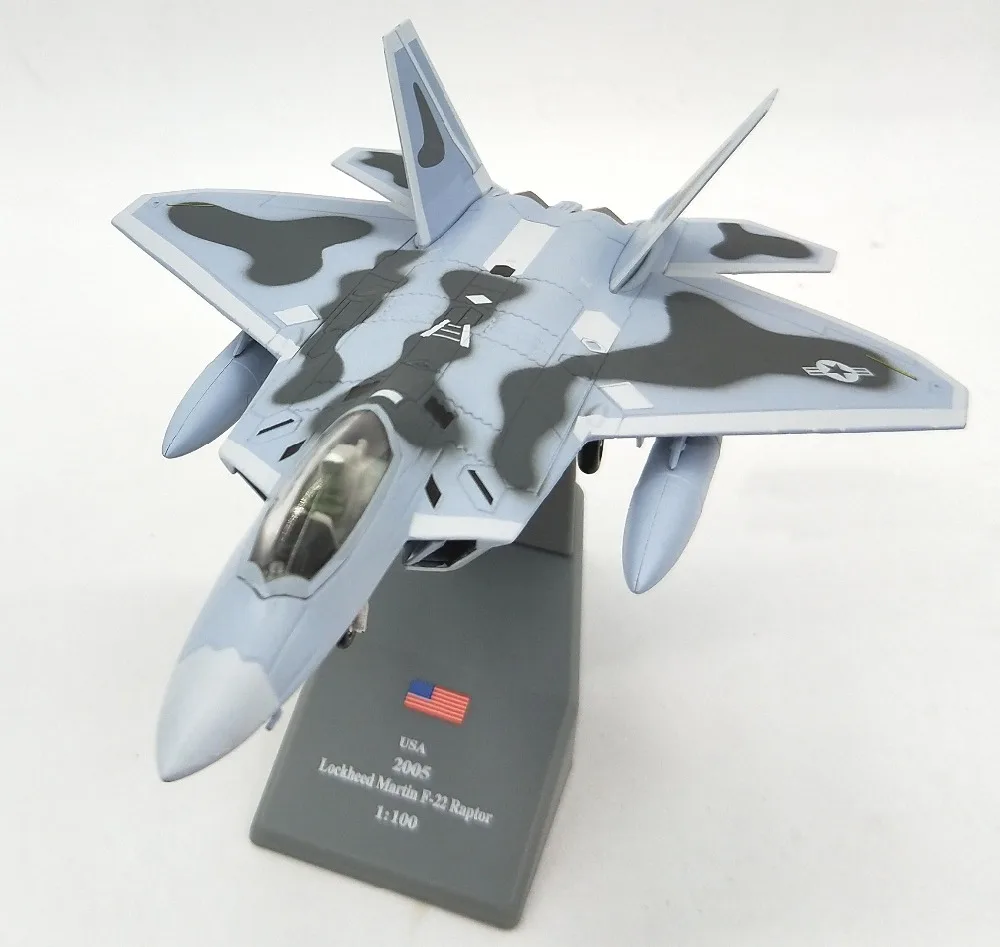rare Special Offer 1:100 US Air Force F22 Raptor fighter model Alloy model Collection Model
rare Special Offer 1:100 US Air Force F22 Raptor fighter model Alloy model Collection Model