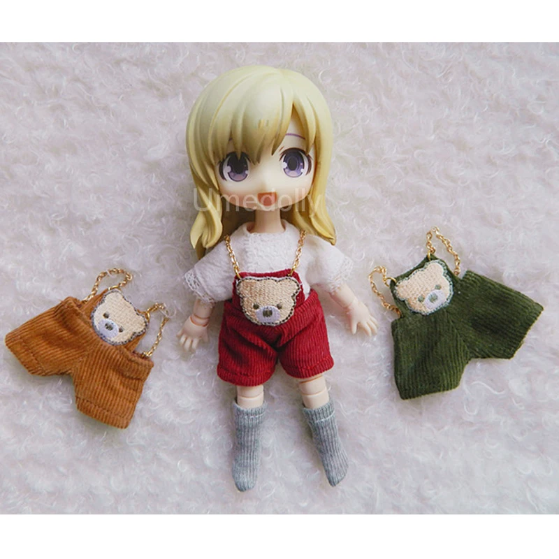 Cute Bear Overalls Suit for OB11, 1/12 BJD, Obitsu 11 Doll Bib Pants Clothes Accessories
Cute Bear Overalls Suit for OB11, 1/12 BJD, Obitsu 11 Doll Bib Pants Clothes Accessories