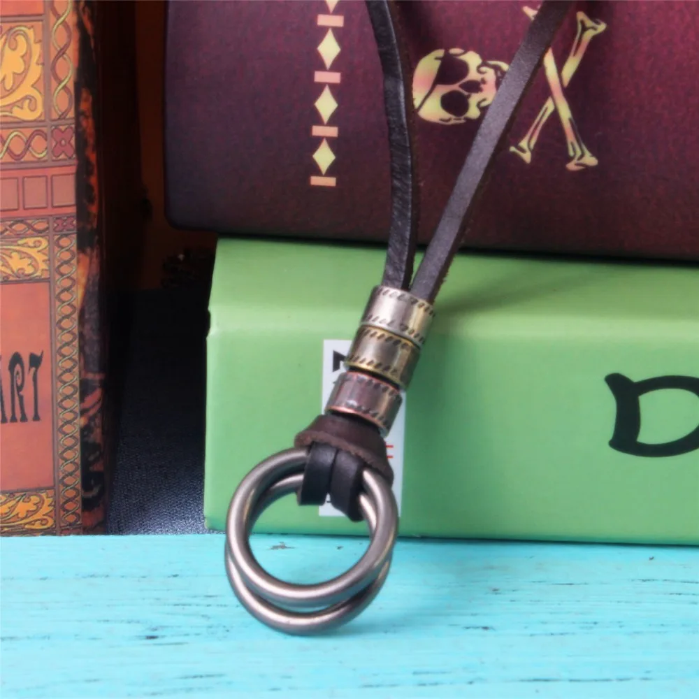 men's vintage leather necklace male double circles collar pendant necklace 2018 fashion jewelry for men
men's vintage leather necklace male double circles collar pendant necklace 2018 fashion jewelry for men
