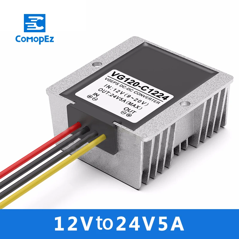 12V to 24 V 5A Waterproof DC DC Converter Step Up Boost Regulator 9-20V Variable 24V Car Boost Power Supply Module Transformer
12V to 24 V 5A Waterproof DC DC Converter Step Up Boost Regulator 9-20V Variable 24V Car Boost Power Supply Module Transformer