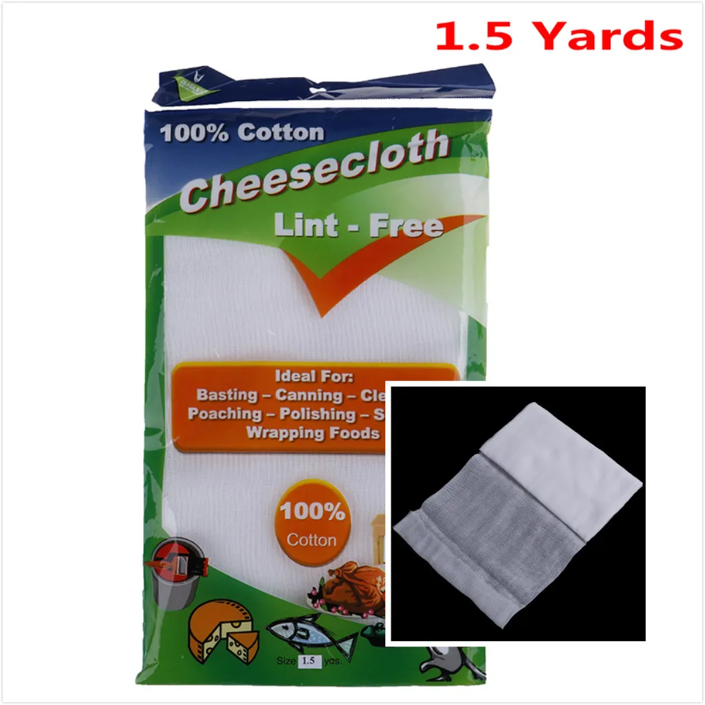 1.5 Yards White Cotton Fabric Butter Cheese Wrap Cloth Kitchen Tools Cheese Grater Gauze Muslin Cheesecloth
1.5 Yards White Cotton Fabric Butter Cheese Wrap Cloth Kitchen Tools Cheese Grater Gauze Muslin Cheesecloth