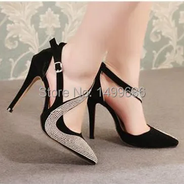 Spring and Summer New Fashion Sexy Rhinestone Hollow Pointed Toe Shoes High Heel Pumps Shallow Mouth Pumps Women Shoes 2 Colors
Spring and Summer New Fashion Sexy Rhinestone Hollow Pointed Toe Shoes High Heel Pumps Shallow Mouth Pumps Women Shoes 2 Colors
