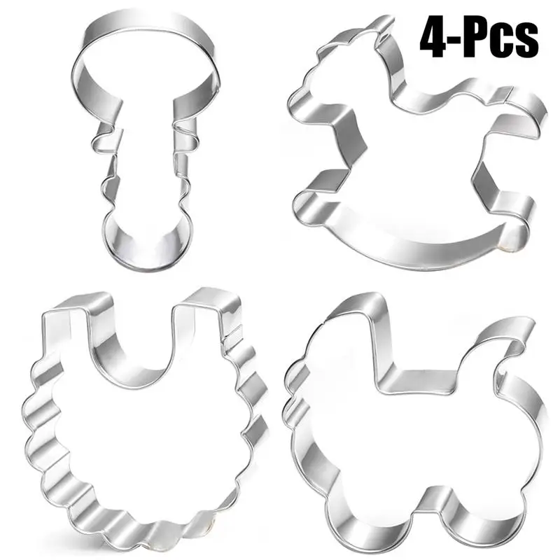 4pcs Carousel Cookie Cutter Baby Car Cake Molds Stainless Steel Pastry Biscuit Baking Mold Fondant Cake Decorating Tools
4pcs Carousel Cookie Cutter Baby Car Cake Molds Stainless Steel Pastry Biscuit Baking Mold Fondant Cake Decorating Tools