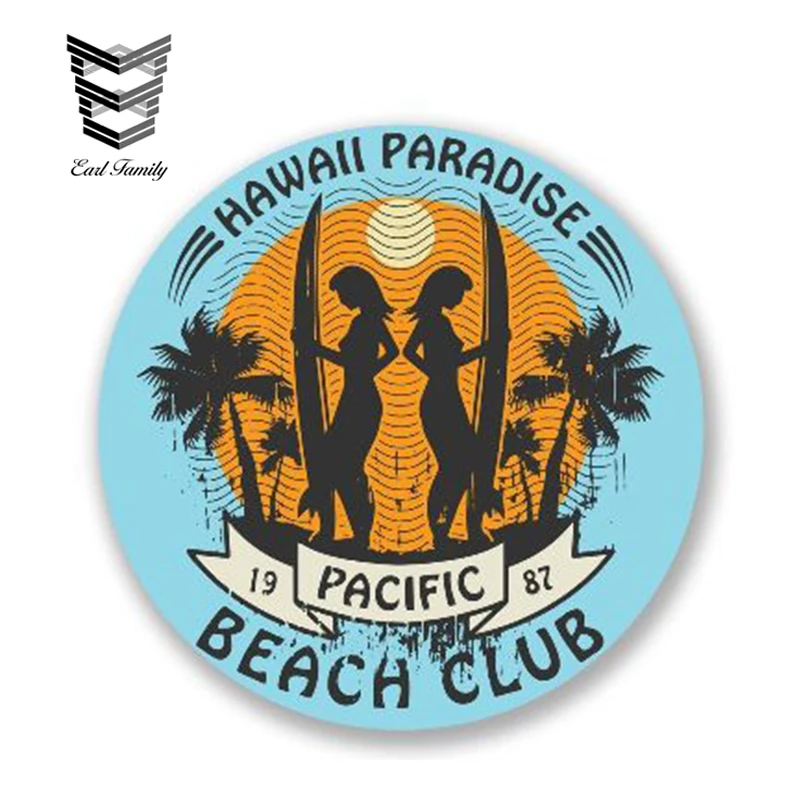 EARLFAMILY 13cm x 13cm Car Styling Hawaii Surf Car Sticker Vinyl BEACH CLUB Laptop Travel Luggage Decal Waterproof Accessories
EARLFAMILY 13cm x 13cm Car Styling Hawaii Surf Car Sticker Vinyl BEACH CLUB Laptop Travel Luggage Decal Waterproof Accessories