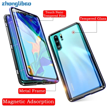 P30Pro Front Back Curved 360 Glass Magnetic Adsorption Metal Case for Huawei P30 Pro Coque Luxury Full Body Protector Cover P30+
P30Pro Front Back Curved 360 Glass Magnetic Adsorption Metal Case for Huawei P30 Pro Coque Luxury Full Body Protector Cover P30+