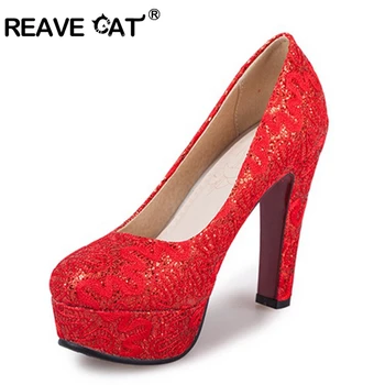 REAVE CAT Women Classic PU Leather High Thick Heels Shoes Round Toe Super Big Small Size 33-43 Platform Wedding Pumps White
REAVE CAT Women Classic PU Leather High Thick Heels Shoes Round Toe Super Big Small Size 33-43 Platform Wedding Pumps White