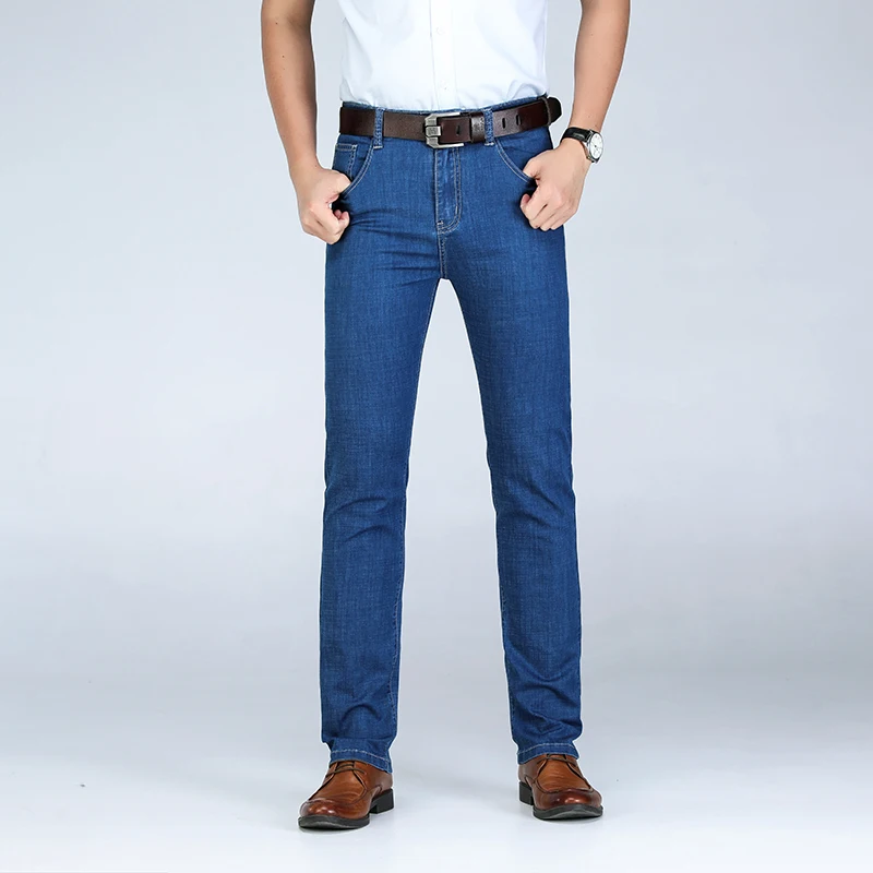 High Quality Spring Summer Men's Jeans Stretch Denim Jeans Straight Fit Trousers Male Cotton Pants Men Large Size 40 42 44 46
High Quality Spring Summer Men's Jeans Stretch Denim Jeans Straight Fit Trousers Male Cotton Pants Men Large Size 40 42 44 46