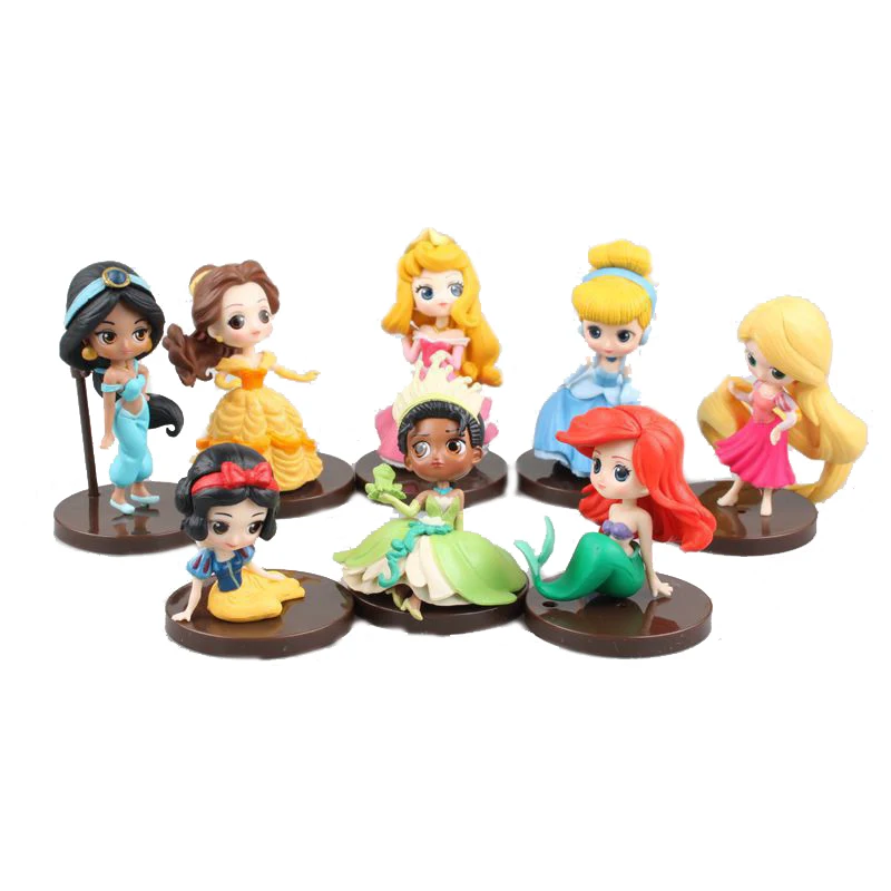 Disney 8Pcs/Set Kawaii Q Cute Cartoon Snow White Princess Action Figure Ariel Belle Rapunzel Mermaid Toys Models Girls
Disney 8Pcs/Set Kawaii Q Cute Cartoon Snow White Princess Action Figure Ariel Belle Rapunzel Mermaid Toys Models Girls