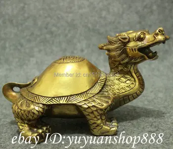 Folk Chinese Brass Animals Wealth Longevity Shou Dragon Turtle Tortoise Statue
Folk Chinese Brass Animals Wealth Longevity Shou Dragon Turtle Tortoise Statue