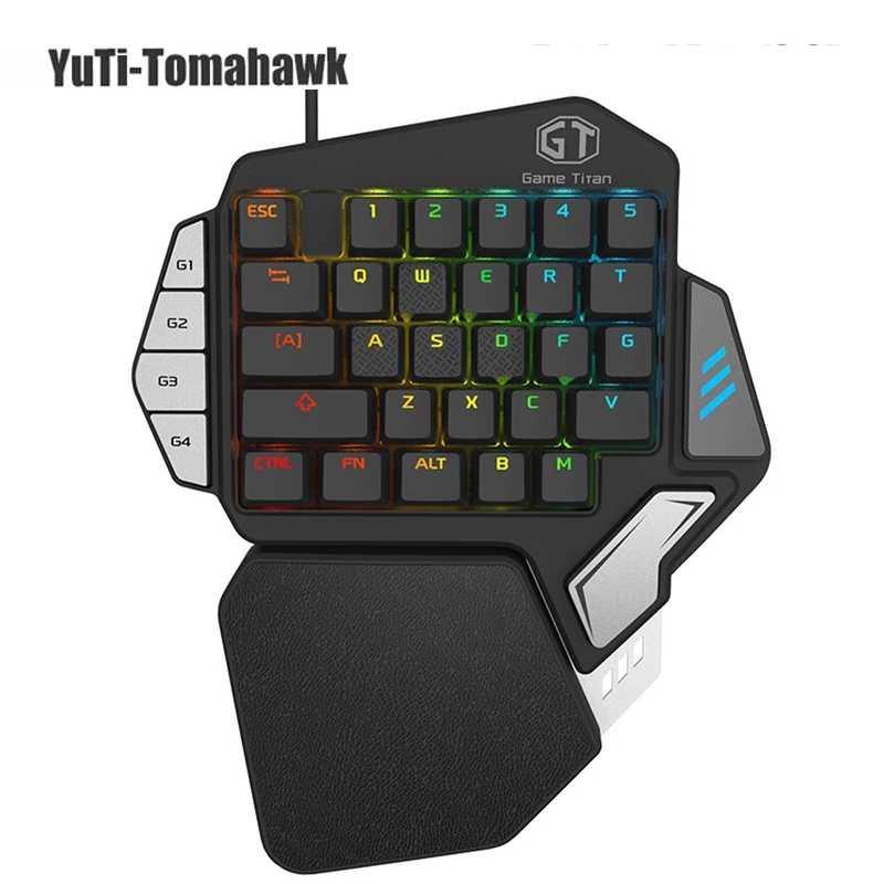 Delux T9X Single-handed Mechanical Gaming Keypad fully programmable USB wired keyboards with RGB backlight for PUBG LOL E-Sports
Delux T9X Single-handed Mechanical Gaming Keypad fully programmable USB wired keyboards with RGB backlight for PUBG LOL E-Sports