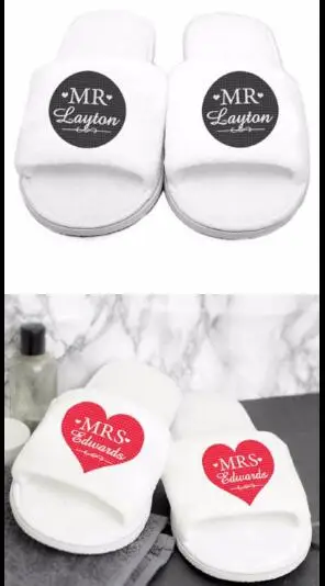 Personalised Wedding Mr Mrs Bride Groom Slippers Hens Night Bachelorette Spa Slippers party favors gifts
Personalised Wedding Mr Mrs Bride Groom Slippers Hens Night Bachelorette Spa Slippers party favors gifts