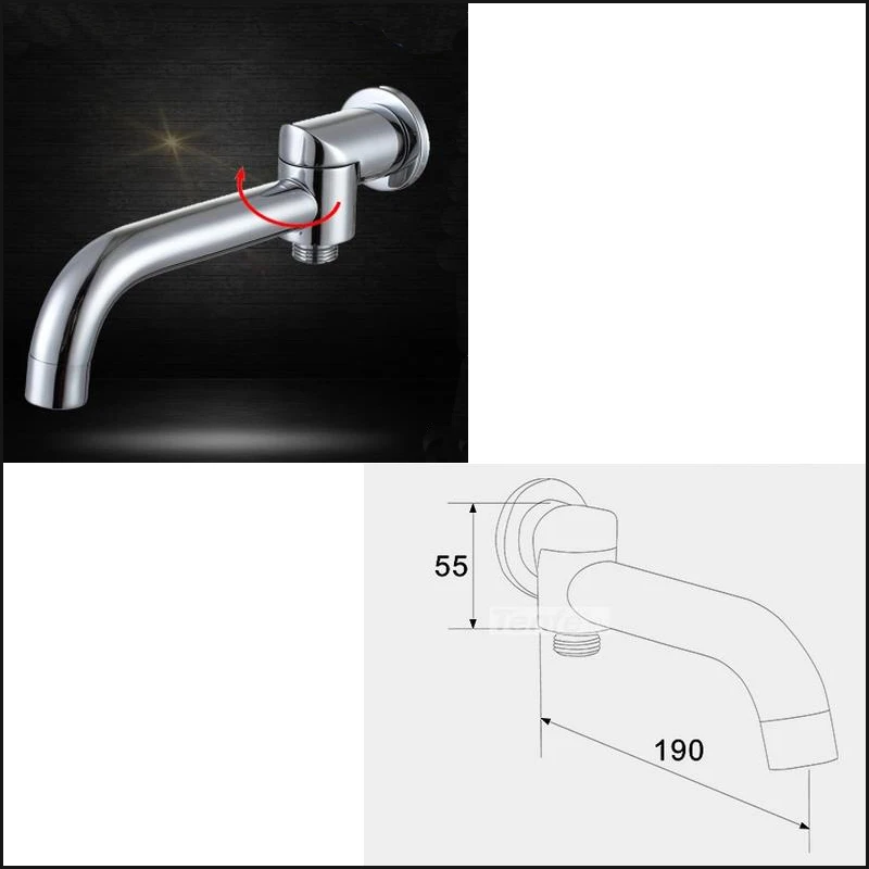 Promotion Wall Mounted Copper Faucet Spout 90 Degree Rotate Switch Chrome Bath Spa Spout Water Outlet
Promotion Wall Mounted Copper Faucet Spout 90 Degree Rotate Switch Chrome Bath Spa Spout Water Outlet