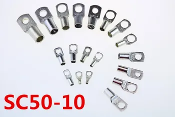 10pcs/Lot SC 50-10 50mm2 10mm Bolt Hole Tinned Copper Cable lugs Battery Terminals Brand New
10pcs/Lot SC 50-10 50mm2 10mm Bolt Hole Tinned Copper Cable lugs Battery Terminals Brand New