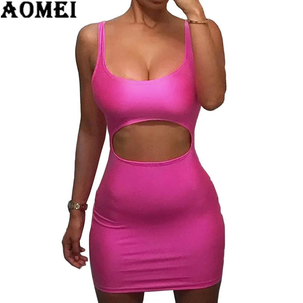 Women Dress Sexy Front Hollow Out Evening Clubwear Sleeveless Ladies Package Hip Tight Robes Rose Red Yellow Femme 2019 Clothes
Women Dress Sexy Front Hollow Out Evening Clubwear Sleeveless Ladies Package Hip Tight Robes Rose Red Yellow Femme 2019 Clothes