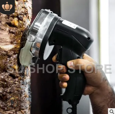 Electric Kebab Slicer doner Knife Shawarma Cutter handheld roast meat cutting machine Gyro Knife 220-240V 110V
Electric Kebab Slicer doner Knife Shawarma Cutter handheld roast meat cutting machine Gyro Knife 220-240V 110V