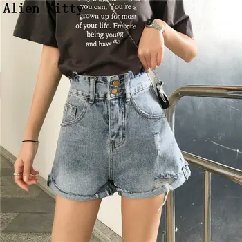 Alien Kitty Summer Irregular Curly Pocket Empire Button Fly Simple Hot Short Fashion Jeans Sexy Lady Plus Size Denim Blue Shorts 
Alien Kitty Summer Irregular Curly Pocket Empire Button Fly Simple Hot Short Fashion Jeans Sexy Lady Plus Size Denim Blue Shorts