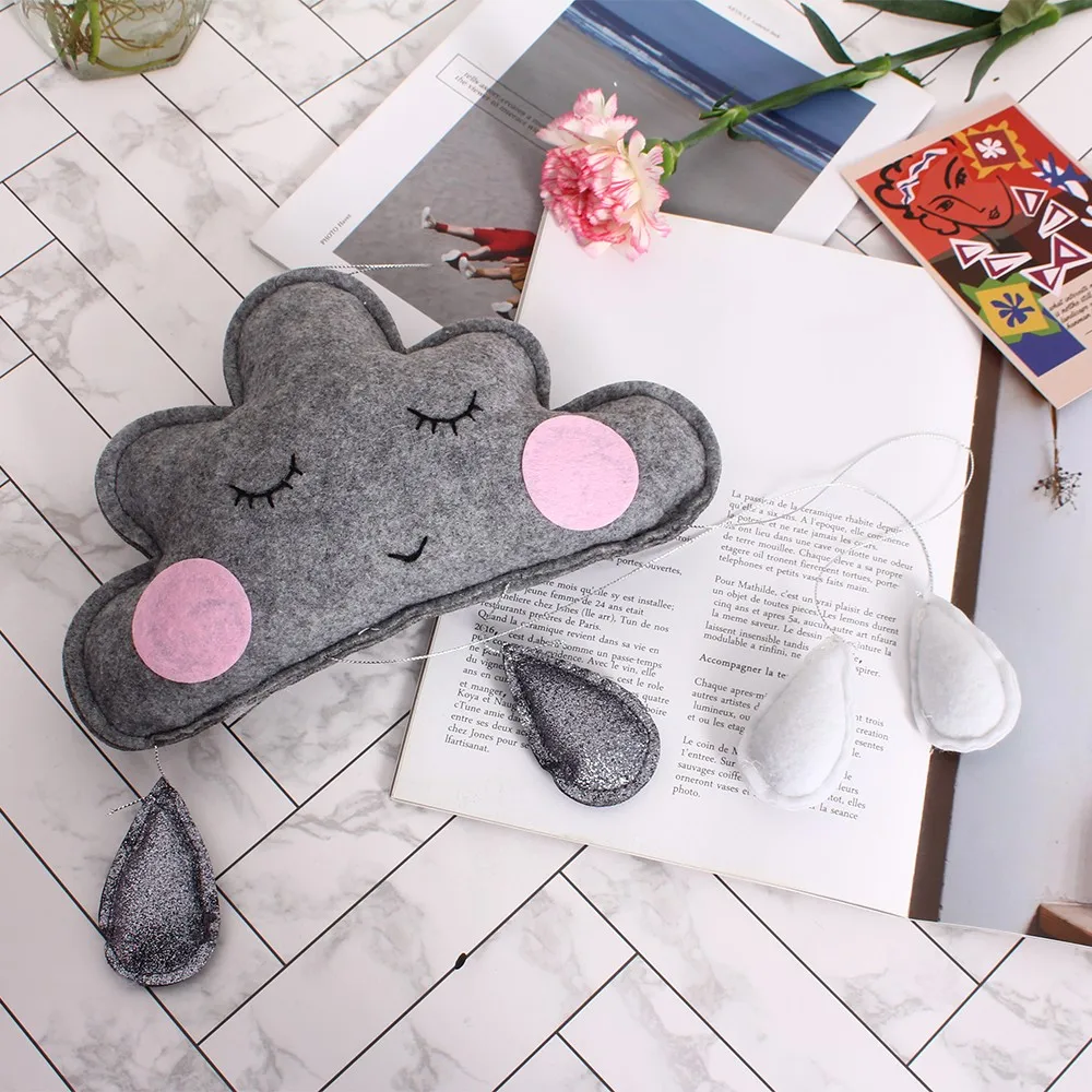 Nordic Felt Cloud Raindrops Garland Baby Room Wall Decorations Tents Decor Clouds Smiles Photography Props Kid Room Decoration
Nordic Felt Cloud Raindrops Garland Baby Room Wall Decorations Tents Decor Clouds Smiles Photography Props Kid Room Decoration