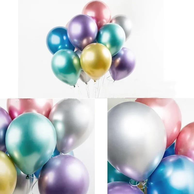Фото 10/20/30pcs Metallic Latex Helium Balloon Birthday Parties Decorations Adult Decor Anniversaire Wedding Party Supplies Ballon | Дом и сад