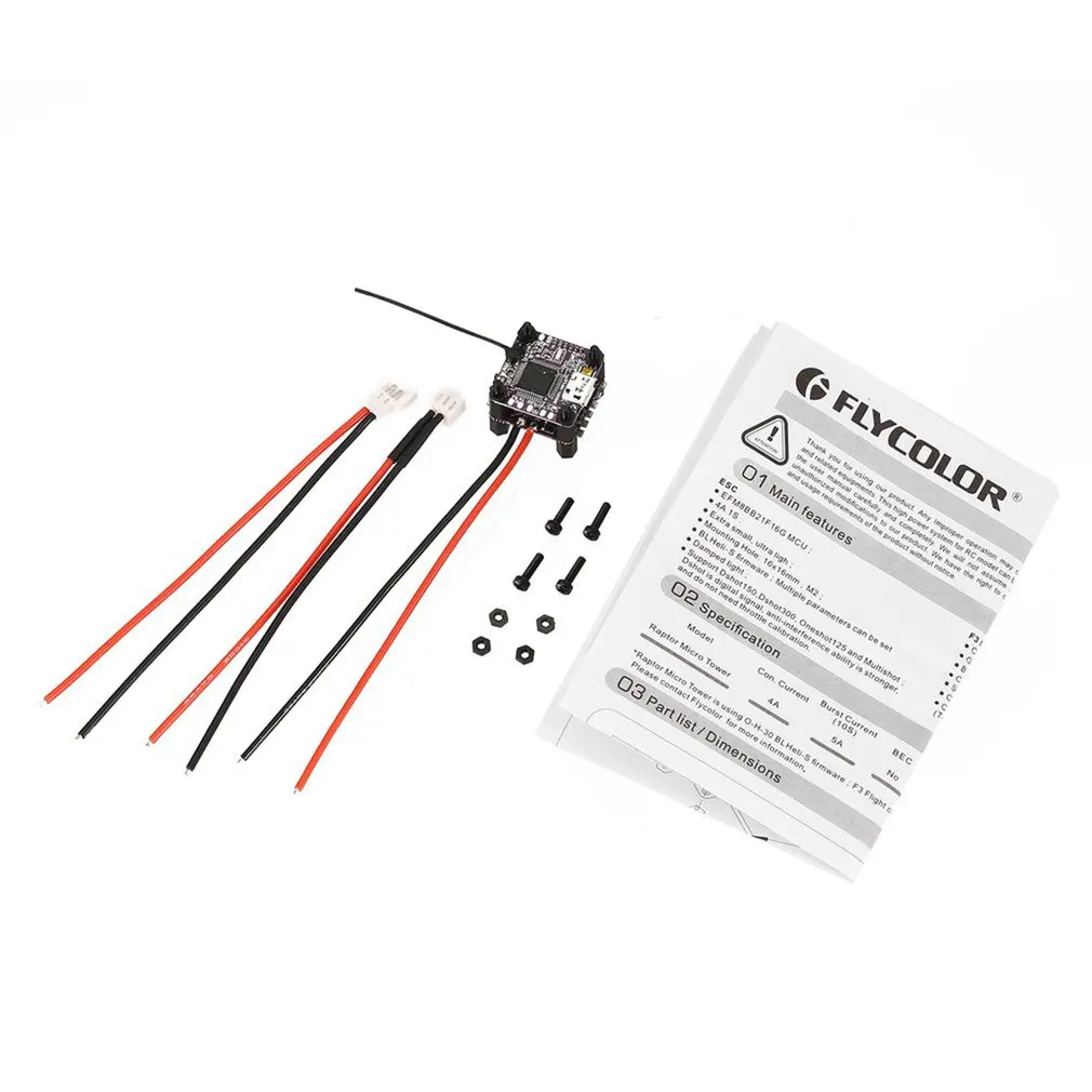 FLYCOLOR Raptor Micro Tower-4A 1S F3 Flight Controller with 4A ESC for FPV RC Racing Quadcopter Drone Aircraft UAV RC Parts New
FLYCOLOR Raptor Micro Tower-4A 1S F3 Flight Controller with 4A ESC for FPV RC Racing Quadcopter Drone Aircraft UAV RC Parts New