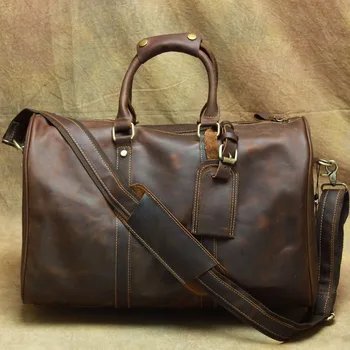 Fashion genuine leather retro style men's duffle bag tote one shoulder handbags luggage weekend luxury travel bag
Fashion genuine leather retro style men's duffle bag tote one shoulder handbags luggage weekend luxury travel bag