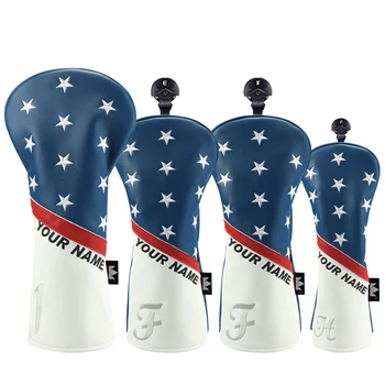 Craftsman Golf Personalized Name Engraved Blue Leather Golf Headcover Set USA Star Driver Fairway Hybrid Wood Protector Case
Craftsman Golf Personalized Name Engraved Blue Leather Golf Headcover Set USA Star Driver Fairway Hybrid Wood Protector Case