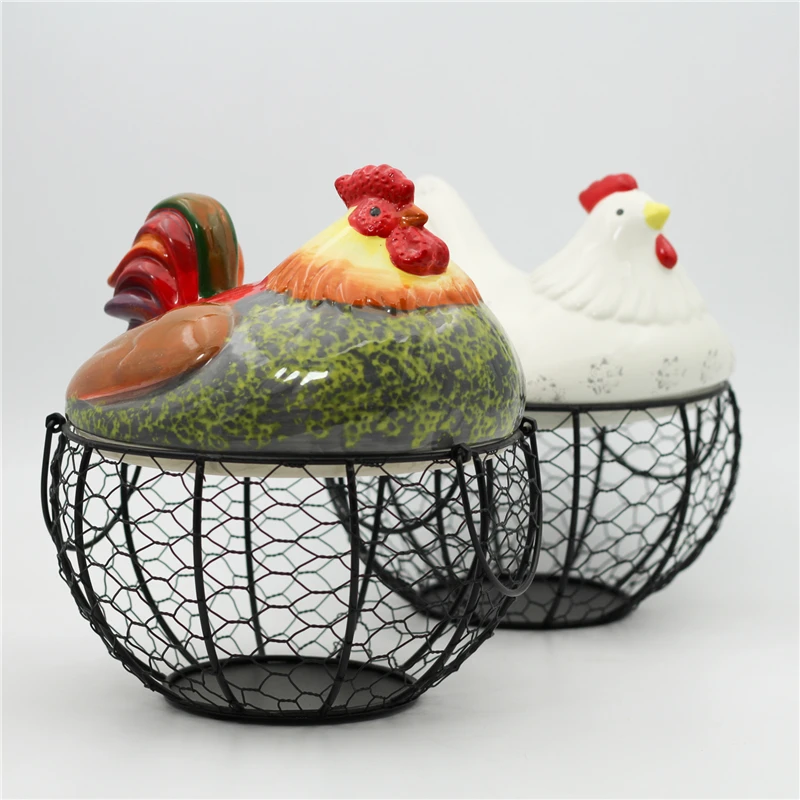 Ceramic egg holder egg basket iron fruit basket creative collection ceramic cook oraments decoration kitchen accessories
Ceramic egg holder egg basket iron fruit basket creative collection ceramic cook oraments decoration kitchen accessories