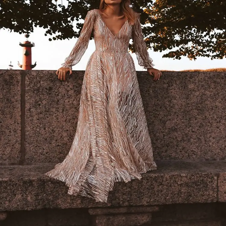 Women Dress Boho Sexy V Neck Polka Dot Printed Long Sleeve Beach Party Long Maxi Dress Sundress Slim long style Dress irregular
Women Dress Boho Sexy V Neck Polka Dot Printed Long Sleeve Beach Party Long Maxi Dress Sundress Slim long style Dress irregular