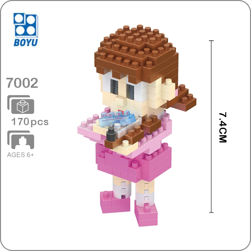 BOYU 7002 Anime Doraemon Minamoto Shizuka Girl 3D Model 170pcs DIY Diamond Mini Building Small Blocks Bricks Assembly Toy no Box
BOYU 7002 Anime Doraemon Minamoto Shizuka Girl 3D Model 170pcs DIY Diamond Mini Building Small Blocks Bricks Assembly Toy no Box