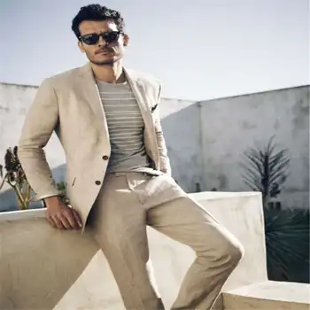 2019 khaki beige notched lapel men tuxedos casual summer beach street relax jacket wedding suit for men tailor made jacket+pants
2019 khaki beige notched lapel men tuxedos casual summer beach street relax jacket wedding suit for men tailor made jacket+pants