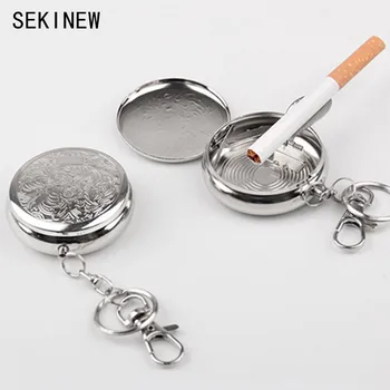 Useful Portable Pocket Ashtray Stainless Steel Round Cigarette Ashtray With Keychain Top Quality Car Ornament Accessories
Useful Portable Pocket Ashtray Stainless Steel Round Cigarette Ashtray With Keychain Top Quality Car Ornament Accessories