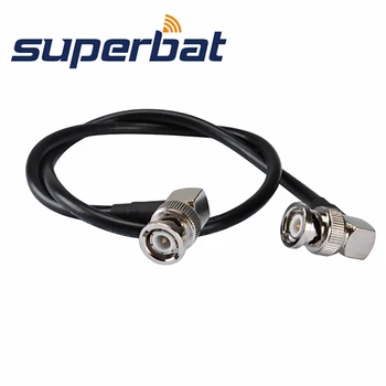 Superbat BNC Plug Right Angle to BNC Plug Right Angle Phoneigtail Cable RG58 RF Coaxial Jumper Cable Connector
Superbat BNC Plug Right Angle to BNC Plug Right Angle Phoneigtail Cable RG58 RF Coaxial Jumper Cable Connector
