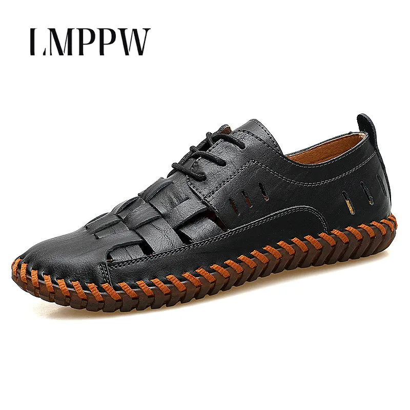 Summer Men's Shoes New 2020 Men Casual Shoes Genuine Leather Breathable Holes Hollowed Men Sandals Men Flats Chaussure Homme 2A
Summer Men's Shoes New 2020 Men Casual Shoes Genuine Leather Breathable Holes Hollowed Men Sandals Men Flats Chaussure Homme 2A