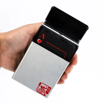 1pcs Black Matte Plastic Poker Cards Waterproof PVC Playing Cards with Aluminium Alloy Box
1pcs Black Matte Plastic Poker Cards Waterproof PVC Playing Cards with Aluminium Alloy Box