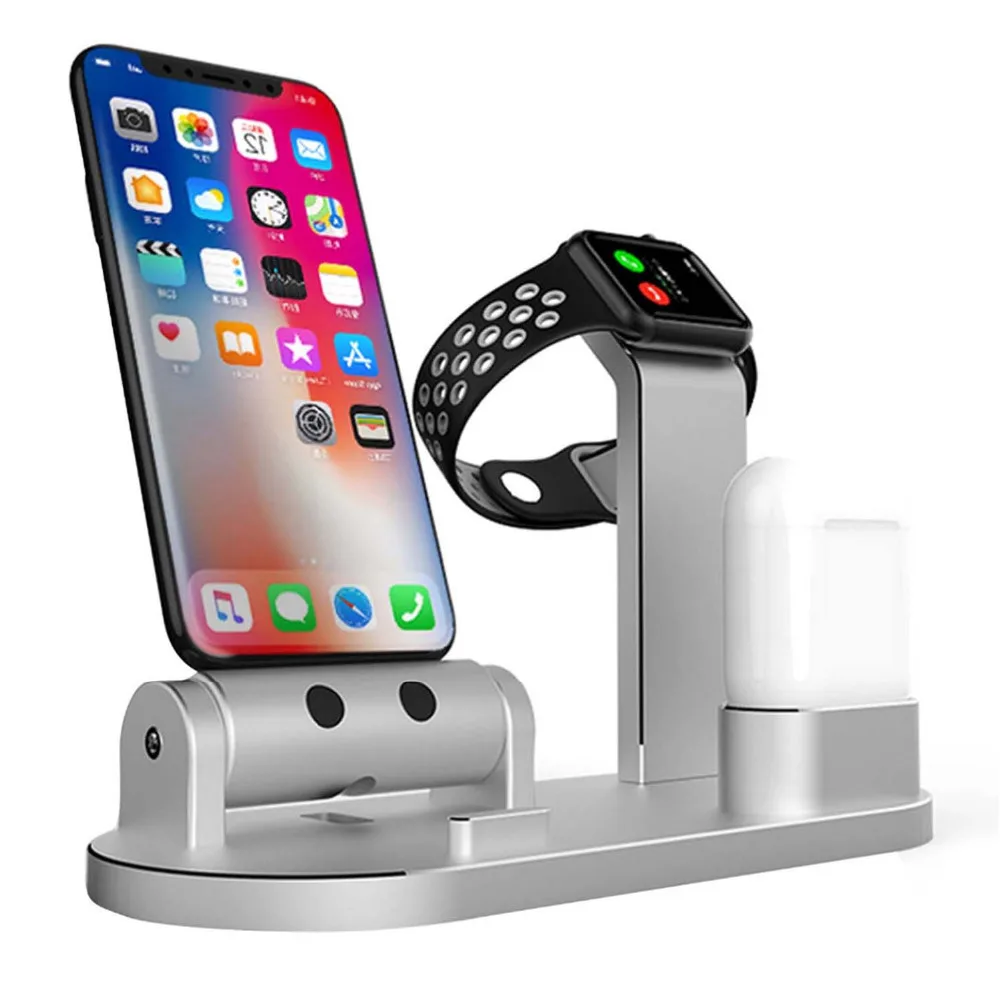 Besegad Charging Dock Stand Holder Station for AirPods Apple Watch iWatch Series 1 2 3 4 38mm 42mm iPhone 10 X 8 7 6 6S Plus
Besegad Charging Dock Stand Holder Station for AirPods Apple Watch iWatch Series 1 2 3 4 38mm 42mm iPhone 10 X 8 7 6 6S Plus