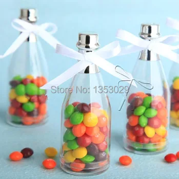 50pcs Champagne Bottle Candy Box Plastic Candy Jars and Bottles Wedding Favor Boxes Casamento Wedding Favors And Gifts
50pcs Champagne Bottle Candy Box Plastic Candy Jars and Bottles Wedding Favor Boxes Casamento Wedding Favors And Gifts