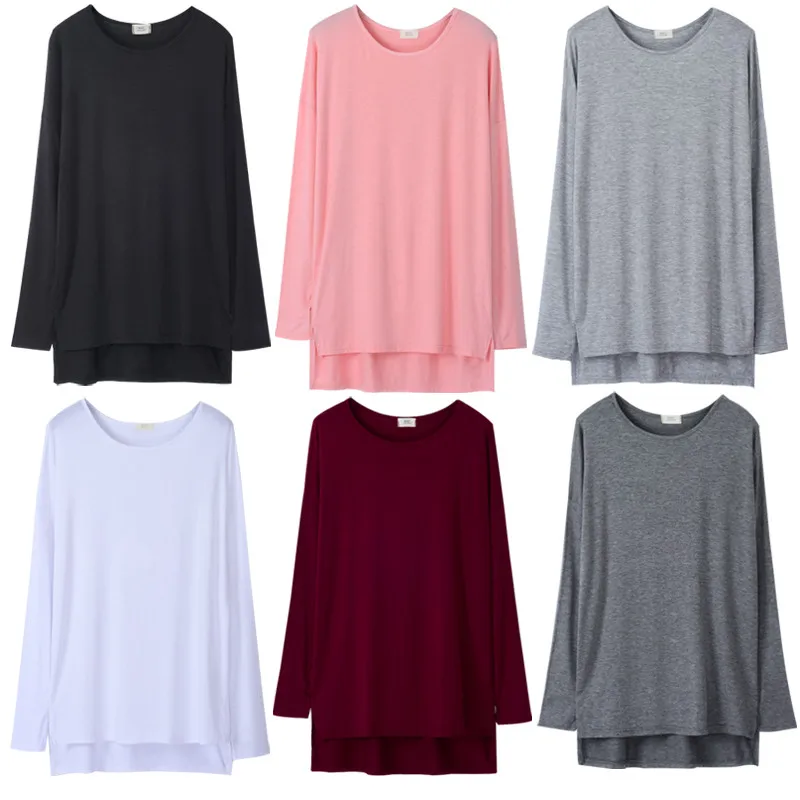 2019 womens top Modal soft long sleeve o-neck best friends t shirt lady all match Basic tee black gray white woman tshirt PZ1547
2019 womens top Modal soft long sleeve o-neck best friends t shirt lady all match Basic tee black gray white woman tshirt PZ1547