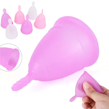 

Reusable Menstrual cup medical grade silicone/lady period cup/alternative tampons sanitary pads Feminine hygiene vagin