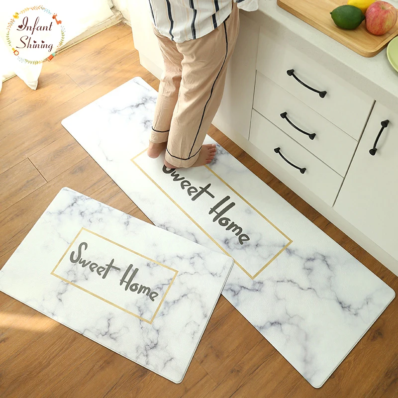 Infant Shining PU Floor Mat Kitchen Mat Leather 1PCS Carpet 45X150CM Waterproof Oilproof Mat 5MM Thickness Non-slip Door Mat
Infant Shining PU Floor Mat Kitchen Mat Leather 1PCS Carpet 45X150CM Waterproof Oilproof Mat 5MM Thickness Non-slip Door Mat