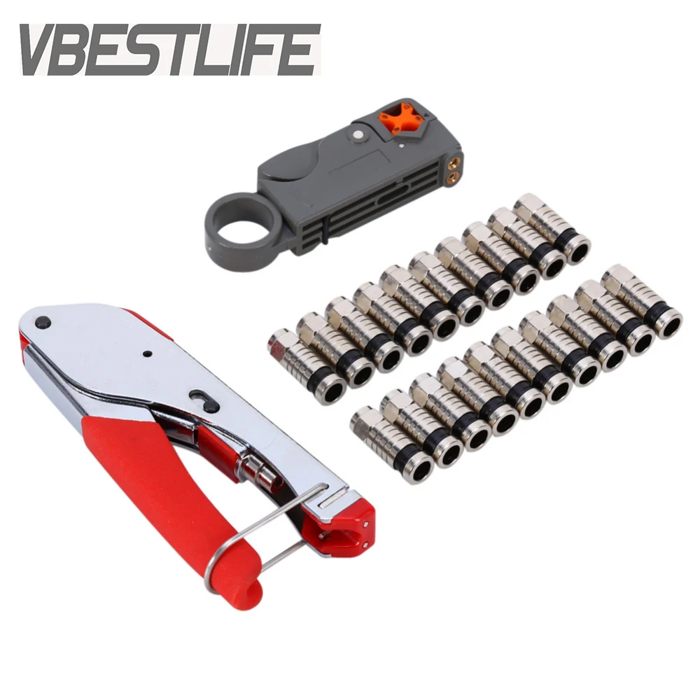 VBESTLIFE Compression Coaxial Cable Manual Crimping Tool Set Kit For RG59 RG6 F Coax Cable Crimper Free Shipping
VBESTLIFE Compression Coaxial Cable Manual Crimping Tool Set Kit For RG59 RG6 F Coax Cable Crimper Free Shipping