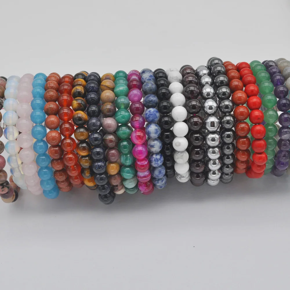 8MM Howlite/Rhodonite/Sandstone/Carnelian/Crystal/Labradorite/Tigereye Stone Bead GEM Bracelet Bangle Stretch 8 Inch Jewelry
8MM Howlite/Rhodonite/Sandstone/Carnelian/Crystal/Labradorite/Tigereye Stone Bead GEM Bracelet Bangle Stretch 8 Inch Jewelry