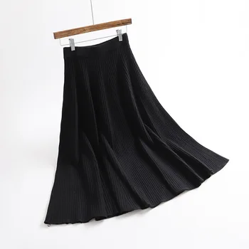 2018 Autumn Women Skirts High Waist A-Line Knitting Women Midi Skirt Faldas Jupe Femme Korean Women Black Long Skirt Saia
2018 Autumn Women Skirts High Waist A-Line Knitting Women Midi Skirt Faldas Jupe Femme Korean Women Black Long Skirt Saia